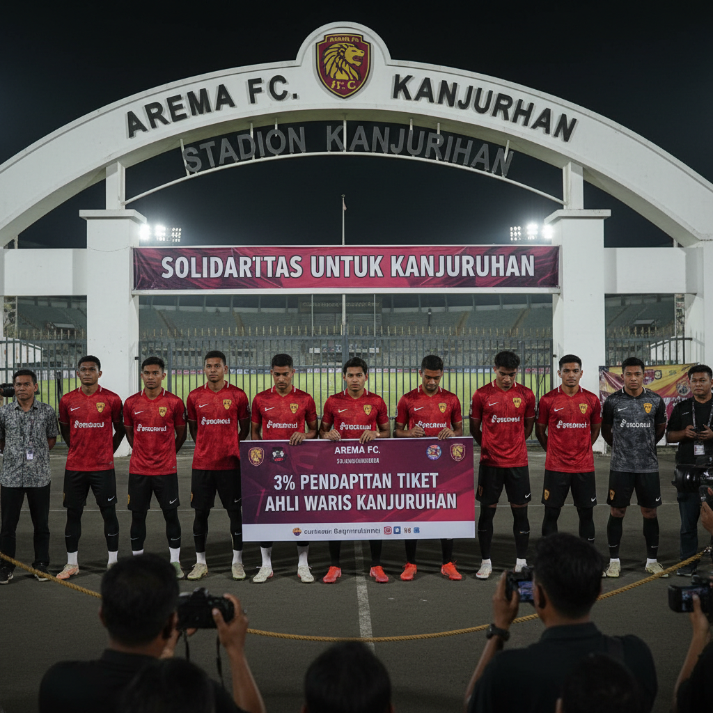 Arema FC Sumbang 3% Pendapatan Tiket untuk Ahli Waris Kanjuruhan